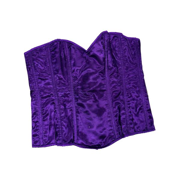 Daisy Tops - Lavish Daisy Corset 4XL Purple Glittery Witchy Halloween